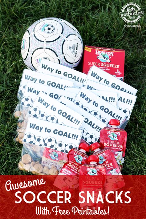 Awesome Soccer Snacks With Free Printable Kids Activities Blog