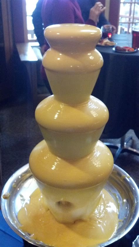 Cheese Fountain!! Chocolate Fondue Fountain, Chocolate Fountains, Chocolate Cheese, Belgian ...