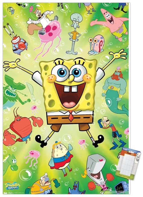 Nickelodeon Spongebob - Burst Wall Poster, 22.375" x 34" - Walmart.com