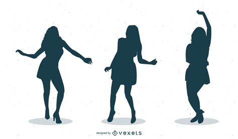 46 Girls Dancing Silhouettes Vector Download