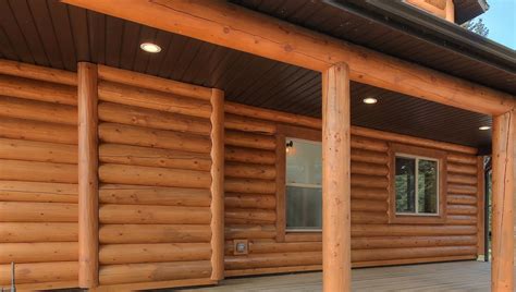 Half Log Siding Pine (LF) - Canada's Log & Wood Home Store