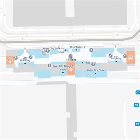 Memphis Airport Map | MEM Terminal Guide