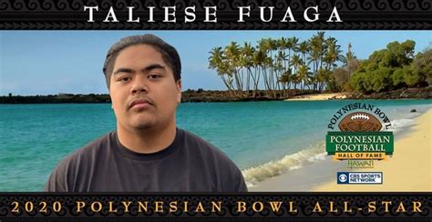 Polynesian Bowl announces Taliese Fuaga as selection