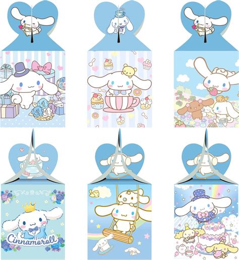 12pcs Cinnamoroll Party Favor Gift Boxes, Sanrio Cinnamoroll Birthday ...