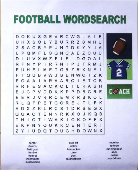 Printable Football Word Search | Activity Shelter