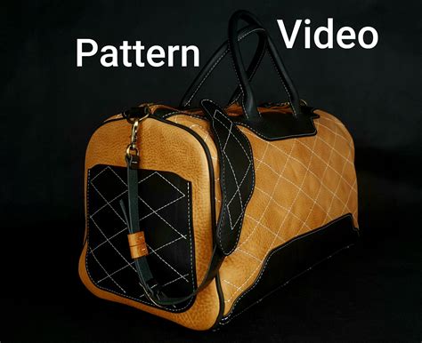 Duffel Bag Pattern/Leather PDF Pattern/Leather DIY/ Weekender | Etsy