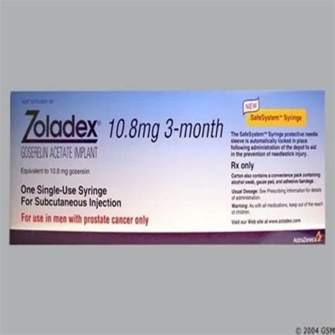 Zoladex Goserelin Acetate Implant 10.8 Mg, AstraZeneca, 1 Syringe at best price in Mumbai