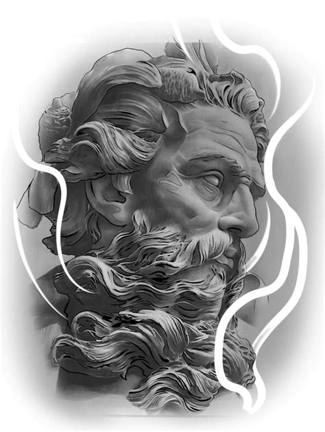 210+ Amazing Poseidon Tattoo Designs with Meanings (2023) Greek Gods ...