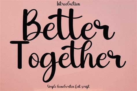 Better Together Font by Preketek texs · Creative Fabrica