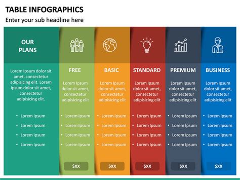 Table Infographics PowerPoint Template | SketchBubble