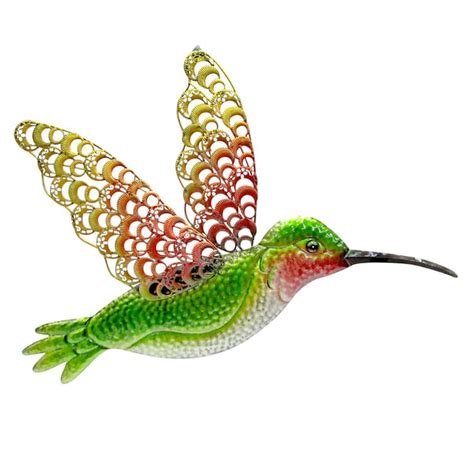 Metal Hummingbird Outdoor Wall Decor, 15" | Outdoor wall decor ...