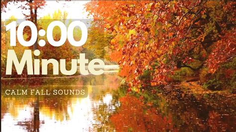 (10 Minute Timer) Calm Fall Nature Sounds #Fall - YouTube