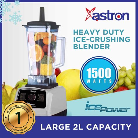 Astron Ice Power Heavy Duty Commercial Blender and Ice Crusher (1500W ...