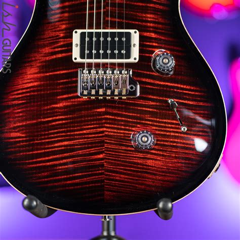 PRS Custom 24 Electric Guitar Fire Red Burst – Ish Guitars