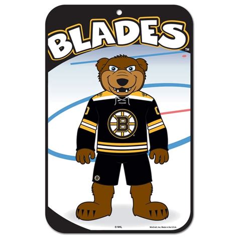 Boston Bruins Mascot WinCraft 11" x 17" Plastic Sign - Shop.NHL.com