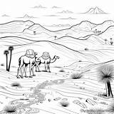 Free Desert Coloring Pages sketch template