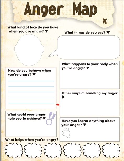 Therapist Aid Worksheets For Children | Anger Management Worksheets