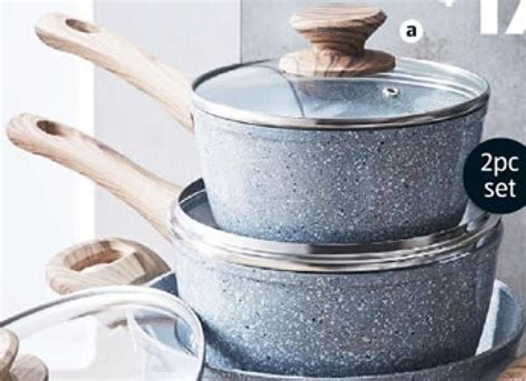 Crofton Ceramic Saucepans 2 Piece Set $17.99 @ ALDI Australia