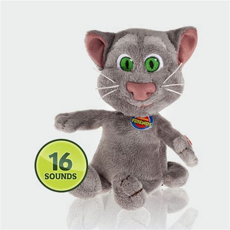 Plush Toy Talking Tom S - scratch his tummy and activate up to 16 sounds