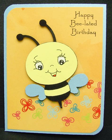 Scrapping Runner Creations: Bee-lated Birthday Card