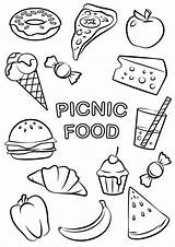 Free & Easy To Print Food Coloring Pages  Tulamama sketch template