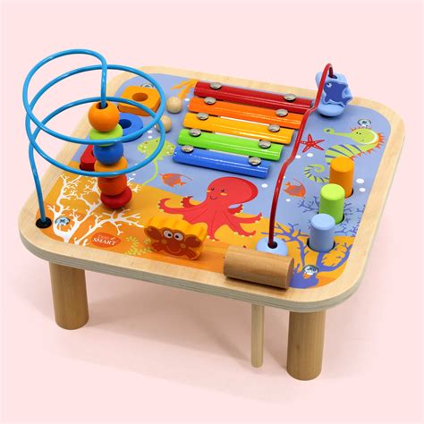 Wooden Multi-Activity For Kids | Play Table For Children | Bee Smart