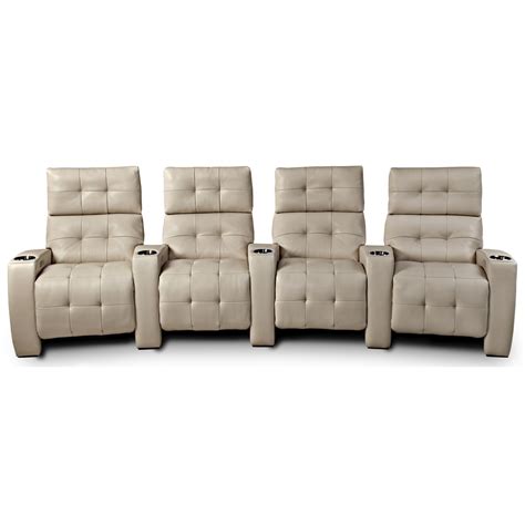 American Leather Dean Contemporary Power Reclining Theater Seating | Sprintz Furniture | Theater ...