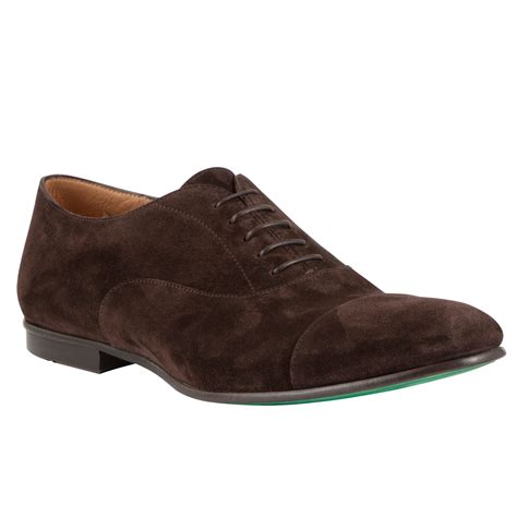 Hugo Boss Makkio Suede Oxford Shoes in Brown for Men | Lyst