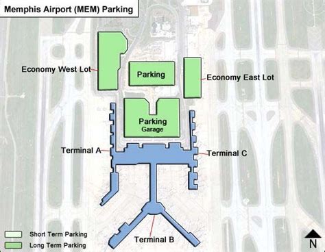 Memphis Airport Parking | MEM Airport Long Term Parking Rates & Map