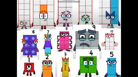 the numberblocks crying 1-15 new poor guys - YouTube