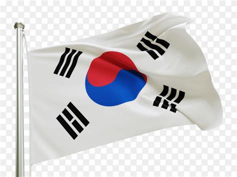 Flag South Korea waving on transparent background PNG - Similar PNG