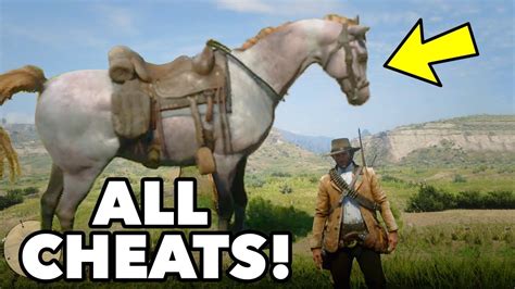 ALL CHEAT CODES for Red Dead Redemption 2! (How To Use Cheats) - YouTube