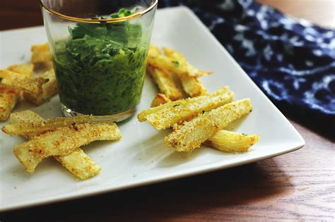 Yucca Fries with Chimichurri Dip | Peaceful Dumpling