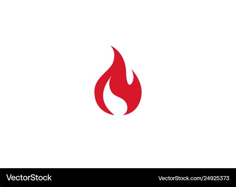 Creative abstract fire logo Royalty Free Vector Image