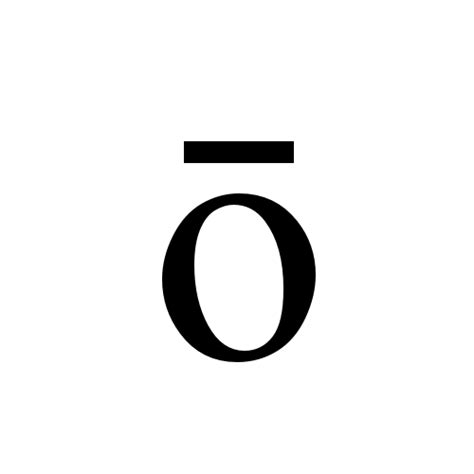 ō | latin small letter o with macron | Times New Roman, Regular @ Graphemica