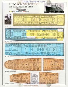 RMS BERENGARIA. -- D deck. | Deck plans, Deck, Liner