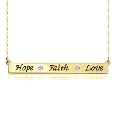 Faith Hope Love Necklace