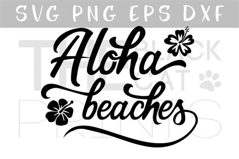 Aloha beaches SVG PNG EPS DXF (26693) | Cut Files | Design Bundles