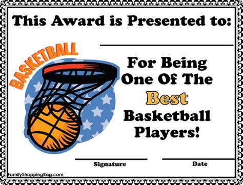 7 Best Images of Free Printable Basketball Certificates - Free ...