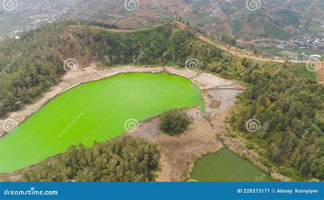 Telaga Warna Lake at Plateau Dieng Stock Image - Image of plateau, lake: 228373171