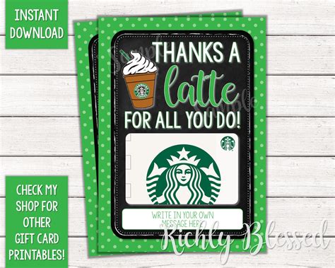 Printable Starbucks Gift Card | ubicaciondepersonas.cdmx.gob.mx