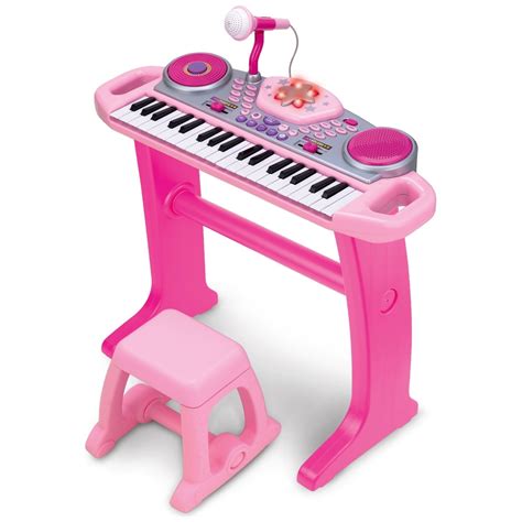 Big Steps Rockstar Keyboard Pink | Smyths Toys UK