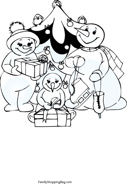 Snowman Family Coloring Pages >> Disney Coloring Pages