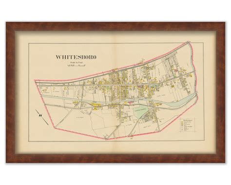 WHITESBORO VILLAGE New York 1907 Map | Etsy