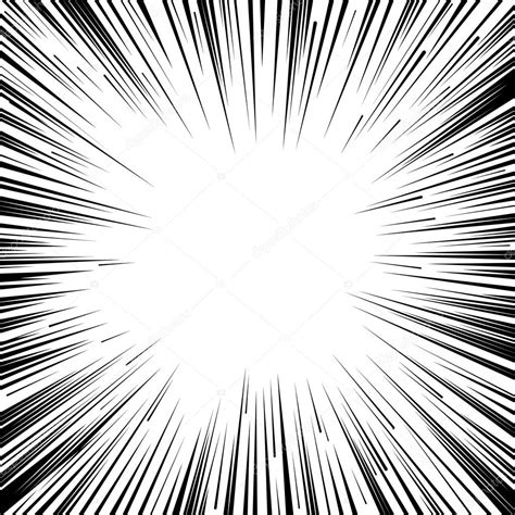 Manga comic book flash explosion radial lines background. Stock Vector ...