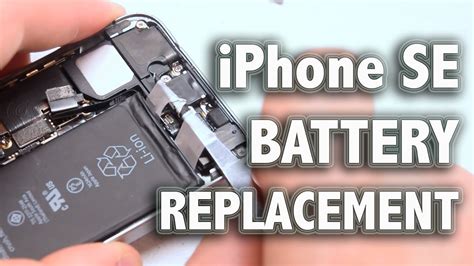 iPhone SE Battery Replacement - YouTube