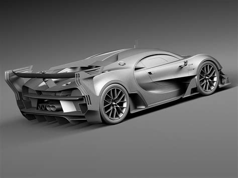 Bugatti Vision Gran Turismo Concept 2015 - 3D Model by SQUIR