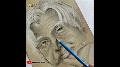 Dr. APJ Abdul Kalam Drawing // How to draw Abdul Kalam // Easy Drawing - YouTube