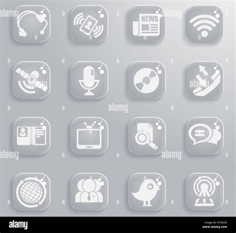 Communication icon set Stock Photo - Alamy