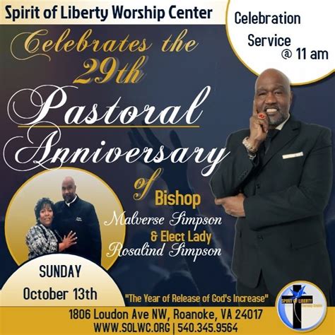 710+ Customizable Design Templates for Pastor's Anniversary | PosterMyWall | Pastor anniversary ...